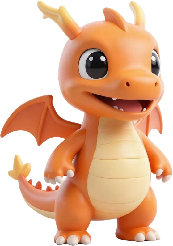 Baby dragon mascot
